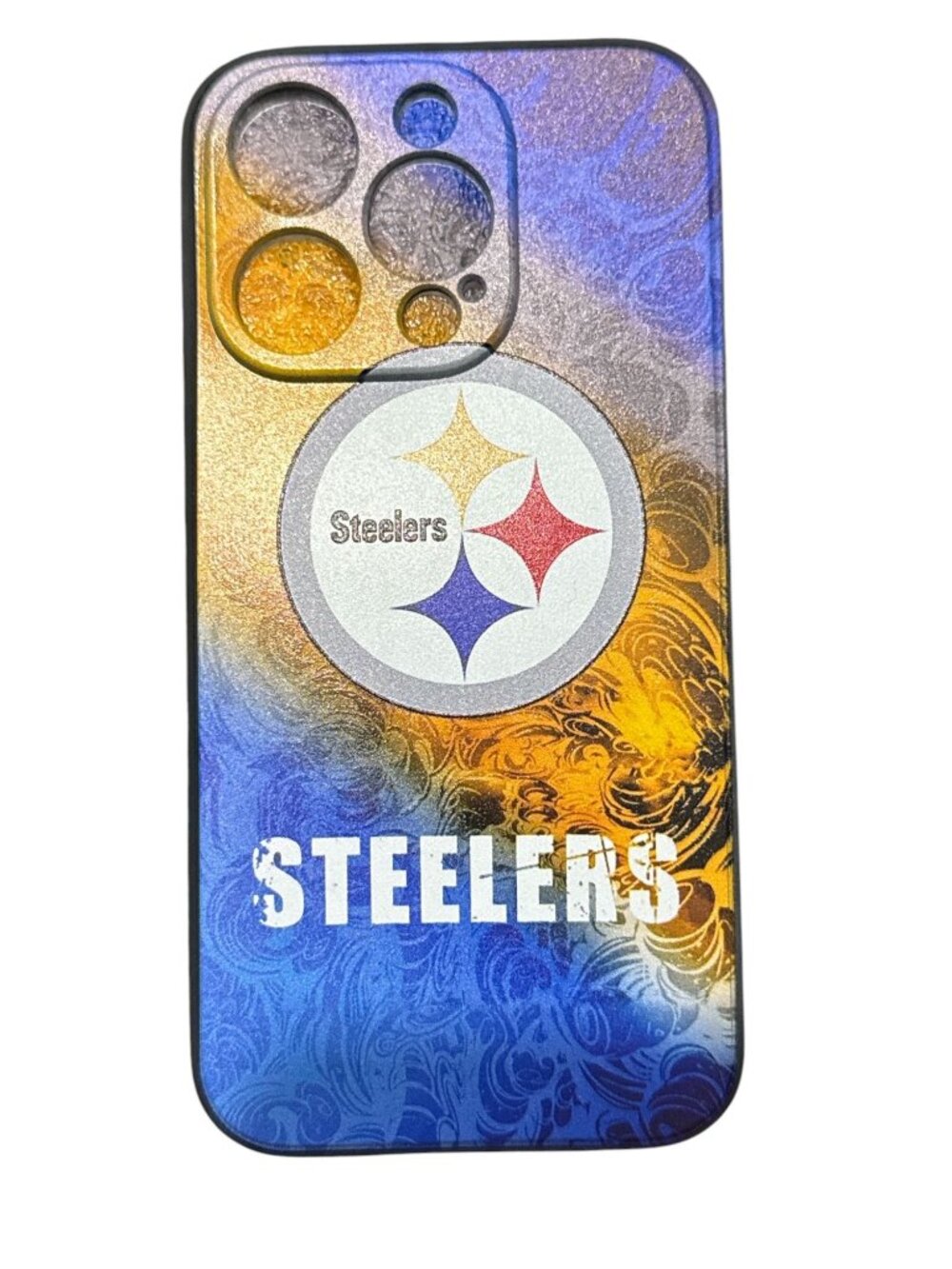 Steelers-Themed iPhone 15 Pro Case With Textured Design And Durable Material